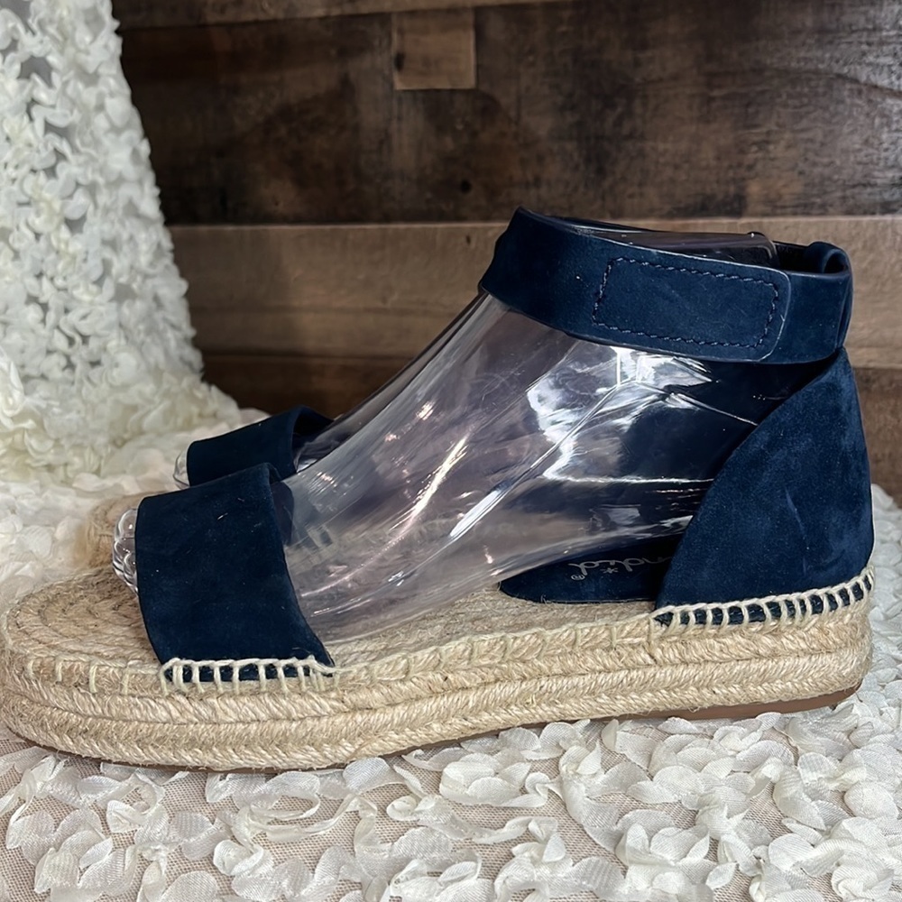 Splendid Platform Sandals size 8.5 Navy Blue - Picture 3 of 9